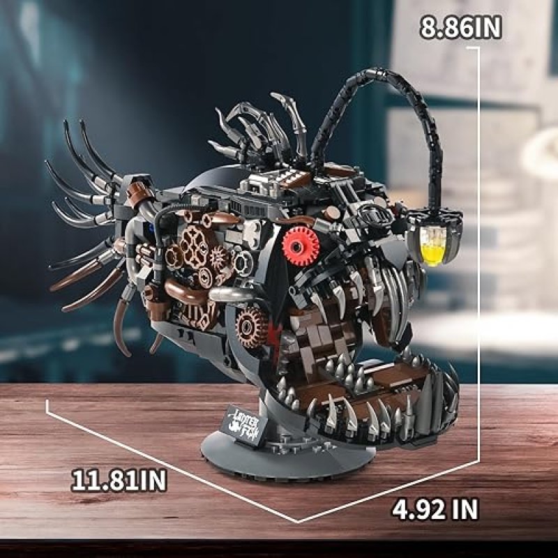 XITALAXU OCEAN ANIMAL MECHANICAL FISH BUILDING SET - STEM GIFT FOR TEENS 8-14 (1038PCS)