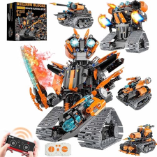 TOBSABPX 689PCS 5IN1 STEM ROBOT BUILDING KIT FOR KIDS 6-14, TANK BULLDOZER REMOTE CONTROL, APP CONTROLLED BUILDING BLOCKS SET