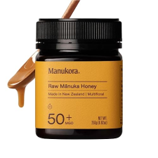 MANUKORA RAW MANUKA HONEY MGO 50+ 250G - NEW ZEALAND NON-GMO DAILY WELLNESS SUPPORT