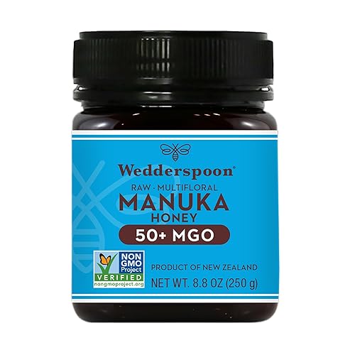 WEDDERSPOON RAW MANUKA HONEY 50+ MGO 8.8 OZ UNPASTEURIZED NZ HONEY