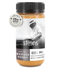 STEENS MANUKA HONEY MGO 830+ UMF 20+ CERTIFIED - 17.6 OZ - NEW ZEALAND SEALED