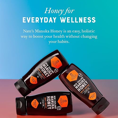 NORTH DALLAS HONEY NATE'S RAW MANUKA HONEY MGO 512+ | UMF CERTIFIED 15+ | 13.2 OZ SQUEEZE BOTTLE