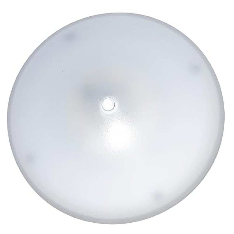 COMMAND ELECTRONICS USA-MADE 12V LED RV CEILING LIGHT 5-PACK, LOW PROFILE SURFACE MOUNT, 4.5" DIAMETER