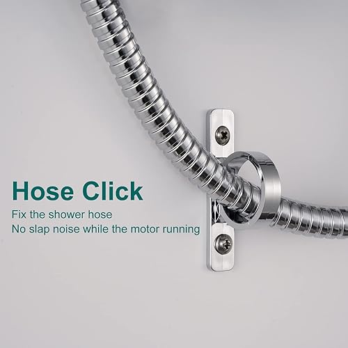 FOCSPROD HIGH PRESSURE 5 MODE RV SHOWER HEAD WITH HOSE FOR WATER SAVING AND TRAVEL TRAILERS