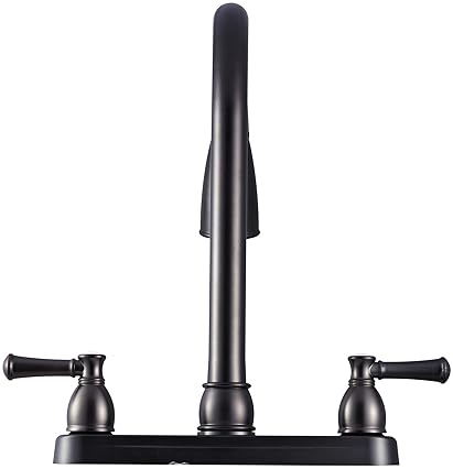 DURA FAUCET DF-PK350L-VB LOW WEIGHT METALLIC PLATING OVER ABS PLASTIC RESIN TWO-HANDLE PULL-DOWN RV