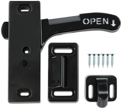 LEISURE COACHWORKS RV SCREEN DOOR LATCH KIT - RIGHT HANDLE, CAMPER MOTORHOME TRAVEL TRAILER