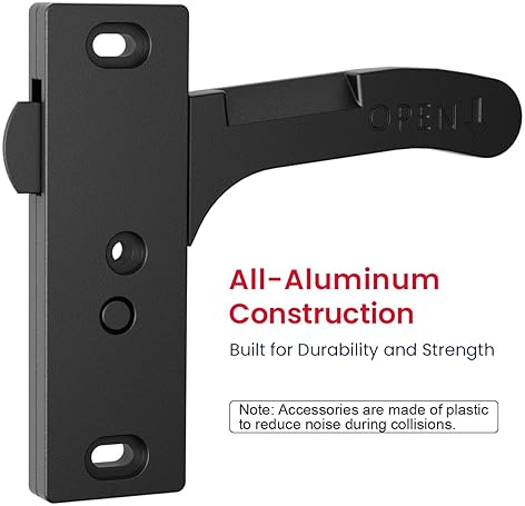 SAFONER ALUMINUM RV SCREEN DOOR LATCH REPLACEMENT KIT - RIGHT HANDLE FOR TRAVEL TRAILER, CAMPER, MOTORHOME - RV ACCESSORIES