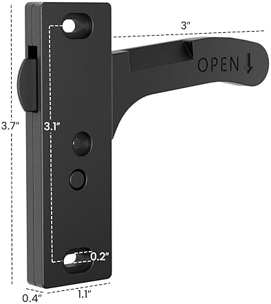 SAFONER ALUMINUM RV SCREEN DOOR LATCH REPLACEMENT KIT - RIGHT HANDLE FOR TRAVEL TRAILER, CAMPER, MOTORHOME - RV ACCESSORIES