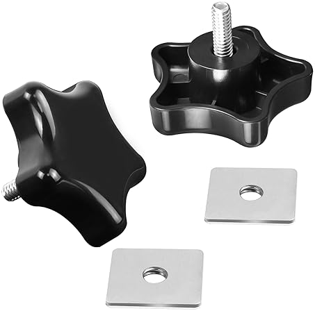 AQBB BLACK RV AWNING BRACE KNOB WITH CLAMP FOR CAMPER/RV/MOTORHOME