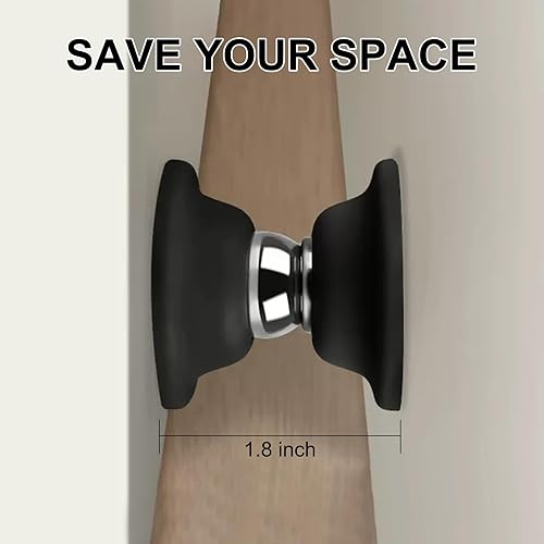 SUNCARACCI MAGNETIC RV DOOR HOLDER BAGGAGE CATCH FOR RV/CAMPER/TRAILER, BLACK (2 PACK)