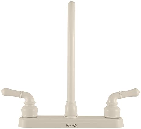 DURA FAUCET RV KITCHEN SINK FAUCET IN BISQUE PARCHMENT FINISH