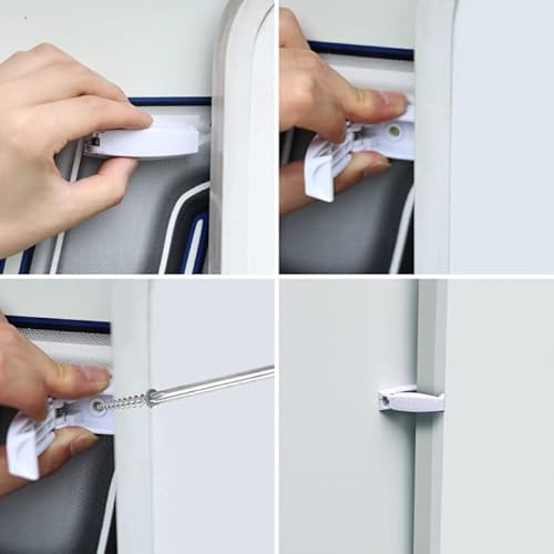 RVGUARD 5PCS WHITE RV DOOR HOLDER FOR TRAILER & CAMPER VANS