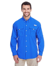 COLUMBIA MEN'S BAHAMA II LONG SLEEVE SHIRT FOR OUTDOOR ADVENTURES