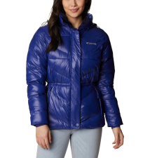 COLUMBIA WOMEN'S INSULATED HOODED JACKET, DARK SAPPHIRE GUNMETAL, X-LARGE