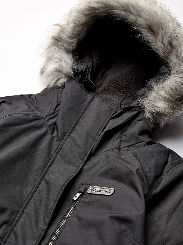 COLUMBIA WOMEN'S BLACK INSULATED LONG JACKET SIZE SMALL - SUTTLE MOUNTAIN