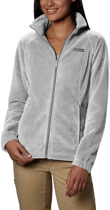 COLUMBIA WOMEN'S BENTON SPRINGS FLEECE JACKET - CIRRUS GREY HEATHER, X-LARGE PETITE