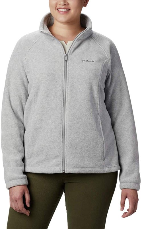 COLUMBIA WOMEN'S BENTON SPRINGS FLEECE JACKET - CIRRUS GREY HEATHER, X-LARGE PETITE