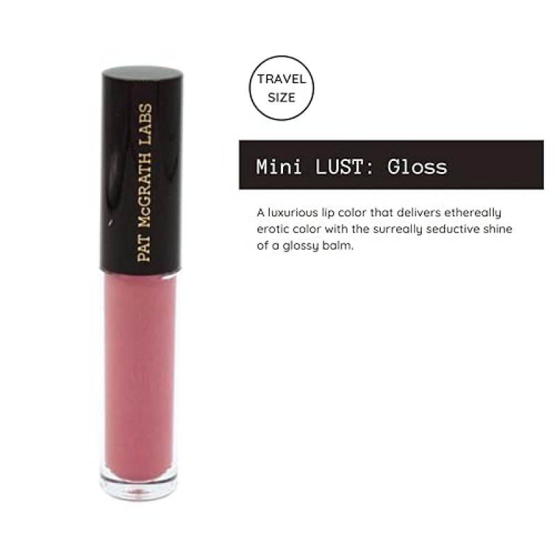 PAT MCGRATH MINI DIVINE ROSE LIP TRIO SET FOR WOMEN - MATTETRANCE LIPSTICK, LUST GLOSS, PERMAGEL LIP PENCIL