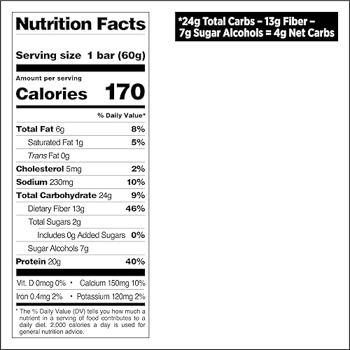 QUEST NUTRITION APPLE PIE PROTEIN BAR - 20G PROTEIN, 4G NET CARBS - GLUTEN FREE, KETO FRIENDLY - 12 COUNT"