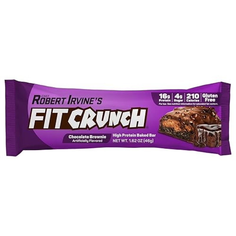 FITCRUNCH SNACK SIZE PROTEIN BARS, 6-LAYER BAKED BAR, LOW SUGAR, GLUTEN-FREE & SOFT CAKE CORE (9 COUNT, FLAVOR LOVERS)