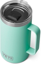 YETI 24 OZ MUG: VACUUM INSULATED STAINLESS STEEL WITH MAGSLIDER LID