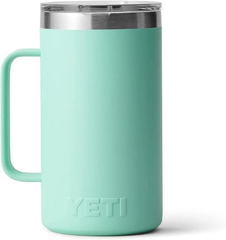 YETI 24 OZ MUG: VACUUM INSULATED STAINLESS STEEL WITH MAGSLIDER LID