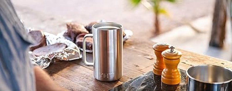 YETI 24 OZ MUG: VACUUM INSULATED STAINLESS STEEL WITH MAGSLIDER LID
