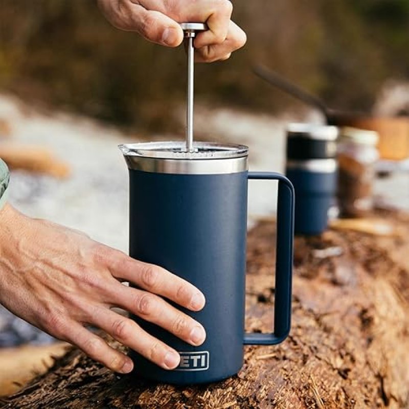 YETI RAMBLER FRENCH PRESS COFFEE MAKER WITH GROUNDSCONTROL