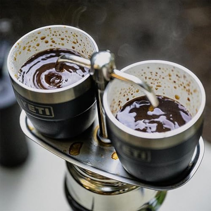 YETI STAINLESS STEEL ESPRESSO/COFFEE CUP SET, 4 OZ, VACUUM INSULATED, STACKABLE - 2 PACK