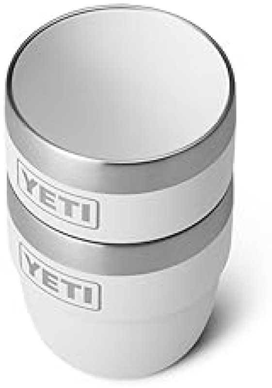 YETI STAINLESS STEEL ESPRESSO/COFFEE CUP SET, 4 OZ, VACUUM INSULATED, STACKABLE - 2 PACK