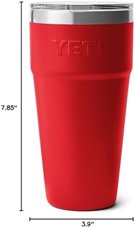 YETI 30 OZ STACKABLE TUMBLER: STAINLESS STEEL, VACUUM INSULATED WITH MAGSLIDER LID