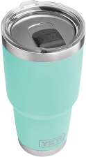 YETI RAMBLER 30 OZ STAINLESS STEEL TUMBLER WITH MAGSLIDER LID - SEAFOAM GREEN
