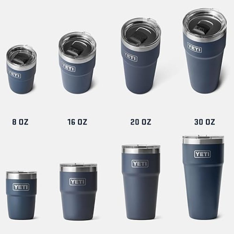 YETI 20 OZ STACKABLE TUMBLER - STAINLESS STEEL, VACUUM INSULATED WITH MAGSLIDER LID