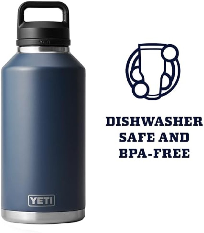YETI RAMBLER 64 OZ BOTTLE, VACUUM INSULATED, LEAKPROOF, STAINLESS STEEL, CHUG CAP, NAVY - SHOP NOW