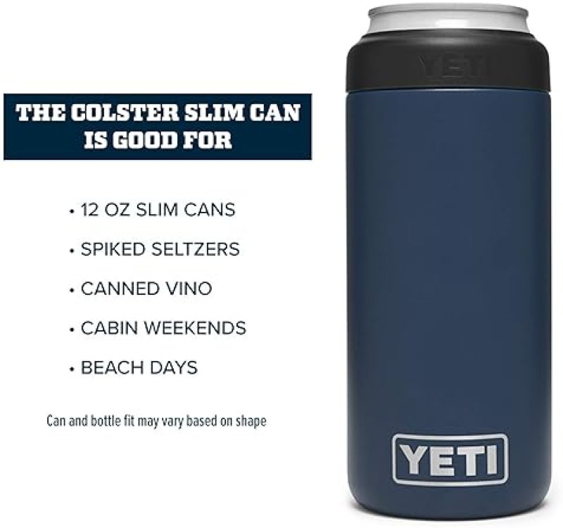 YETI 12 OZ. COLSTER SLIM CAN INSULATOR FOR HARD SELTZER CANS