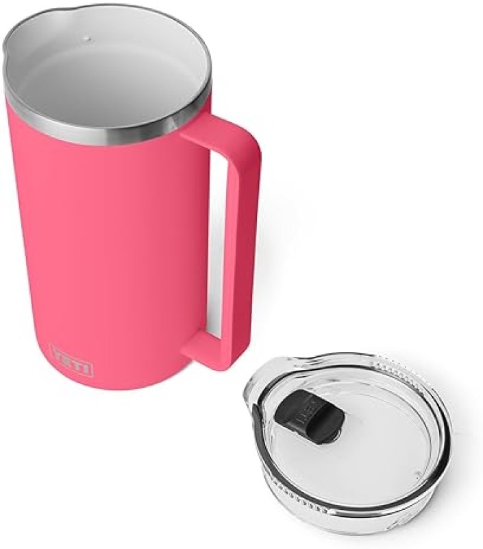 YETI RAMBLER 64 OZ PITCHER IN TROPICAL PINK - VACUUM INSULATED STAINLESS STEEL, MAGSLIDER LID