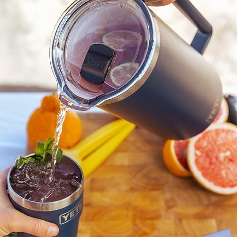 YETI RAMBLER 64 OZ PITCHER IN TROPICAL PINK - VACUUM INSULATED STAINLESS STEEL, MAGSLIDER LID