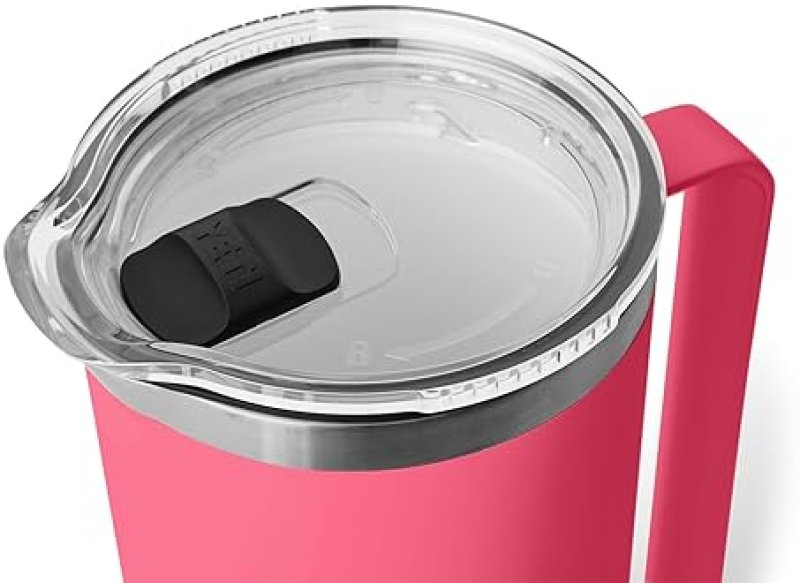 YETI RAMBLER 64 OZ PITCHER IN TROPICAL PINK - VACUUM INSULATED STAINLESS STEEL, MAGSLIDER LID