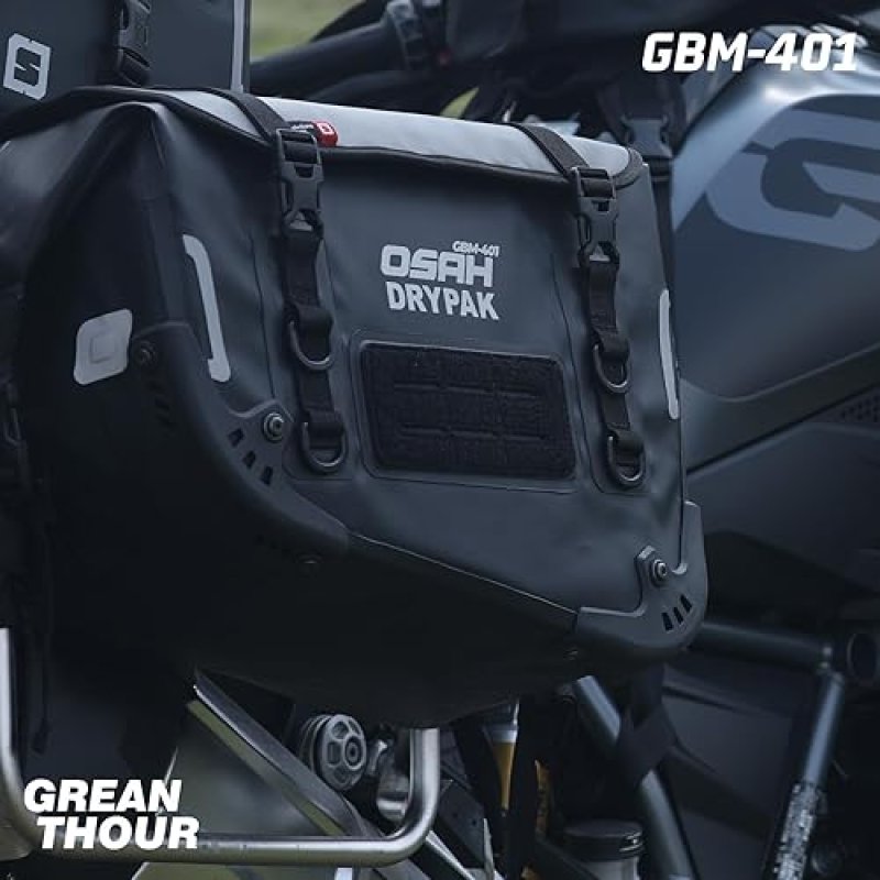 GREANTHOUR WATERPROOF MOTORCYCLE SADDLEBAGS WITH LARGE CAPACITY - UNIVERSAL MOTO ACCESSORIES (1 PAIR)