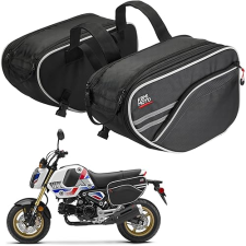 KEMIMOTO EXPANDABLE MOTORCYCLE SADDLEBAGS FOR GROM, REBEL, NAVI, Z125 - 24-30L CAPACITY