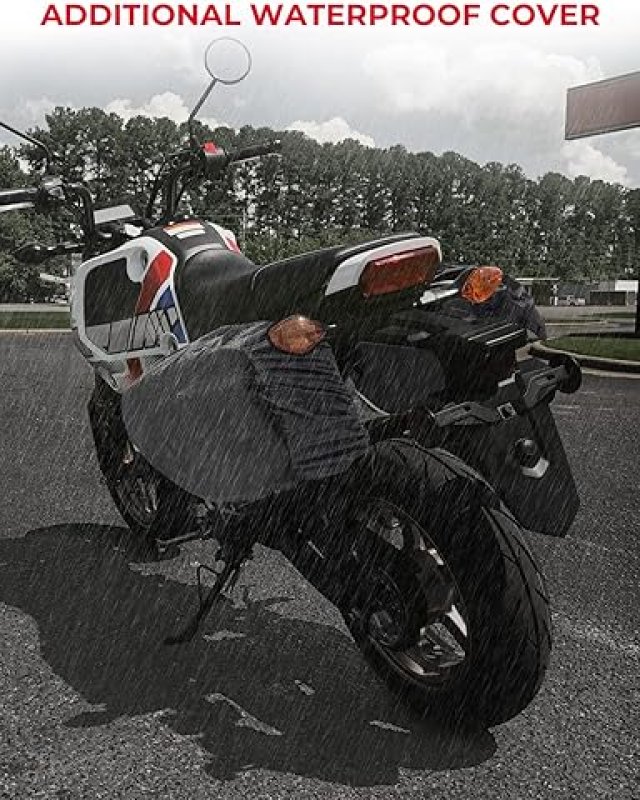 KEMIMOTO EXPANDABLE MOTORCYCLE SADDLEBAGS FOR GROM, REBEL, NAVI, Z125 - 24-30L CAPACITY