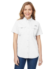 COLUMBIA WOMEN'S PFG BAHAMA SHORT SLEEVE SHIRT - TOP FISHING APPAREL