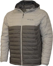 COLUMBIA MEN'S WHITE OUT II INSULATED OMNI HEAT HOODED JACKET - X-LARGE - LIGHT/DARK GREY