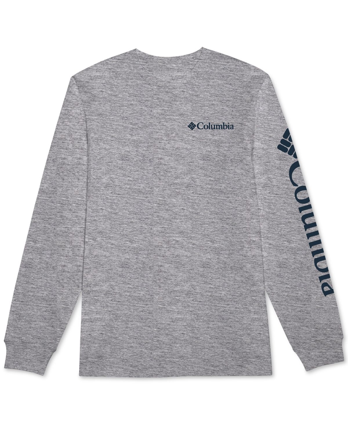 COLUMBIA MEN'S HEATHER GREY GRAPHIC FUNDAMENTALS TEE, SMALL