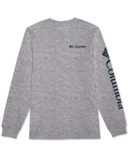 COLUMBIA MEN'S HEATHER GREY GRAPHIC FUNDAMENTALS TEE, SMALL