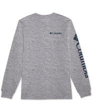 COLUMBIA MEN'S HEATHER GREY GRAPHIC FUNDAMENTALS TEE, SMALL