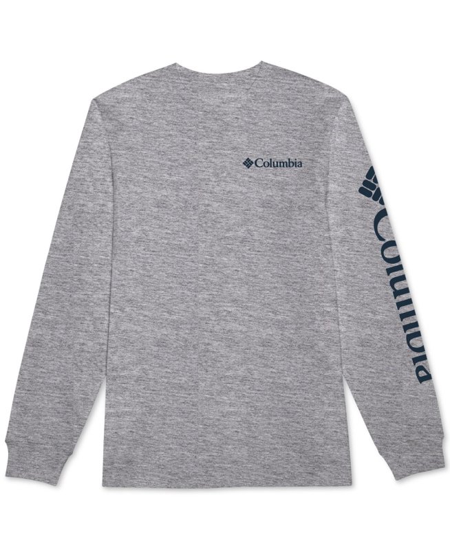 COLUMBIA MEN'S HEATHER GREY GRAPHIC FUNDAMENTALS TEE, SMALL