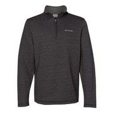 COLUMBIA GREAT HART MOUNTAIN III HALF-ZIP FLEECE - BLACK HEATHER, SIZE S