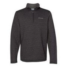 COLUMBIA GREAT HART MOUNTAIN III HALF-ZIP FLEECE - BLACK HEATHER, SIZE S