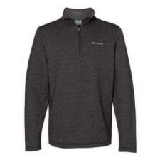 COLUMBIA GREAT HART MOUNTAIN III HALF-ZIP FLEECE - BLACK HEATHER, SIZE S